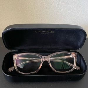 COACH Women’s Eyeglasses Clear Pink Frames Designer Eyewear